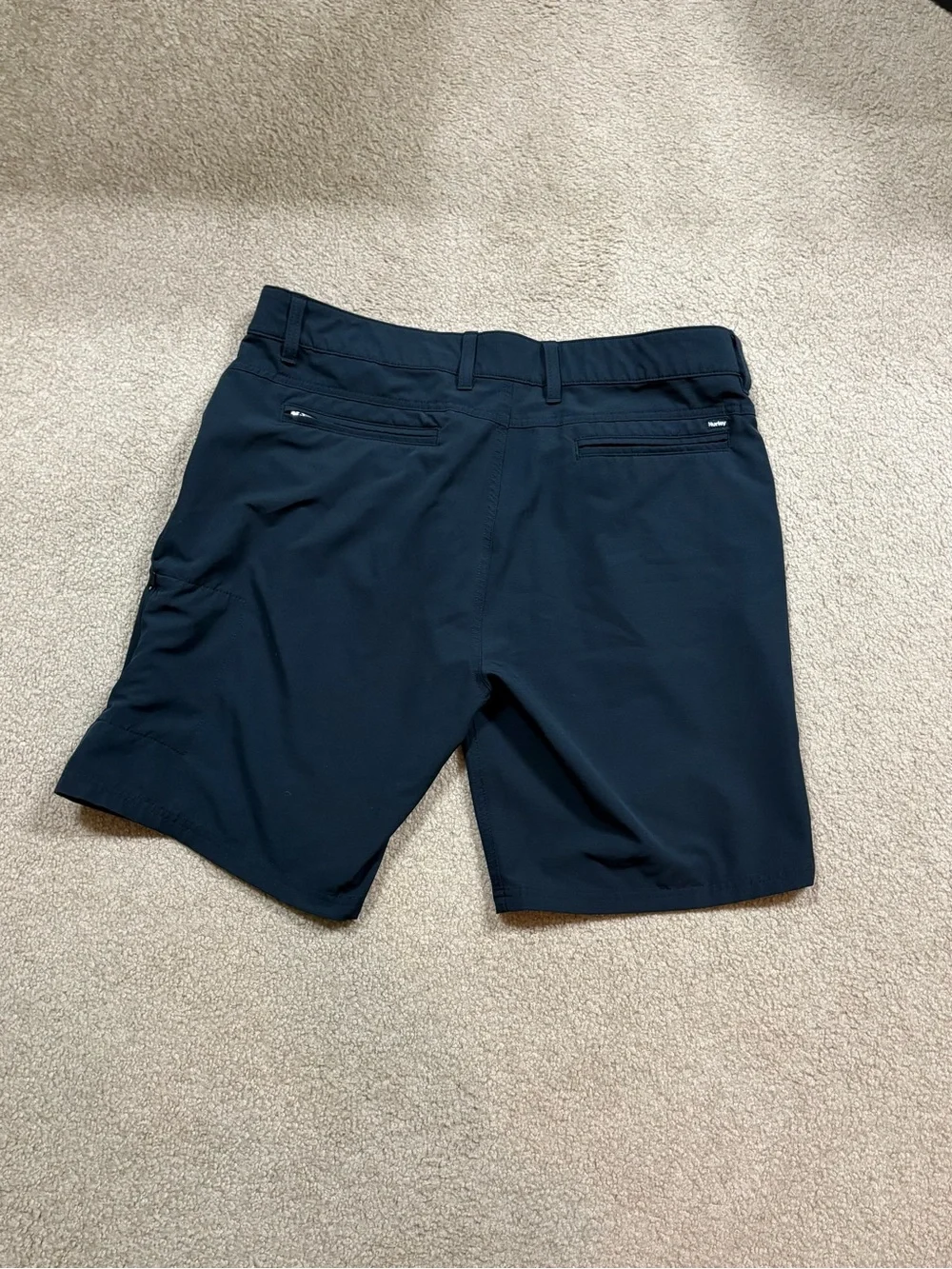 Hurley Men's Navy Flat Front Performance Shorts